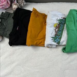 Columbia Green Short Sleeve Tees Vibrant Style
